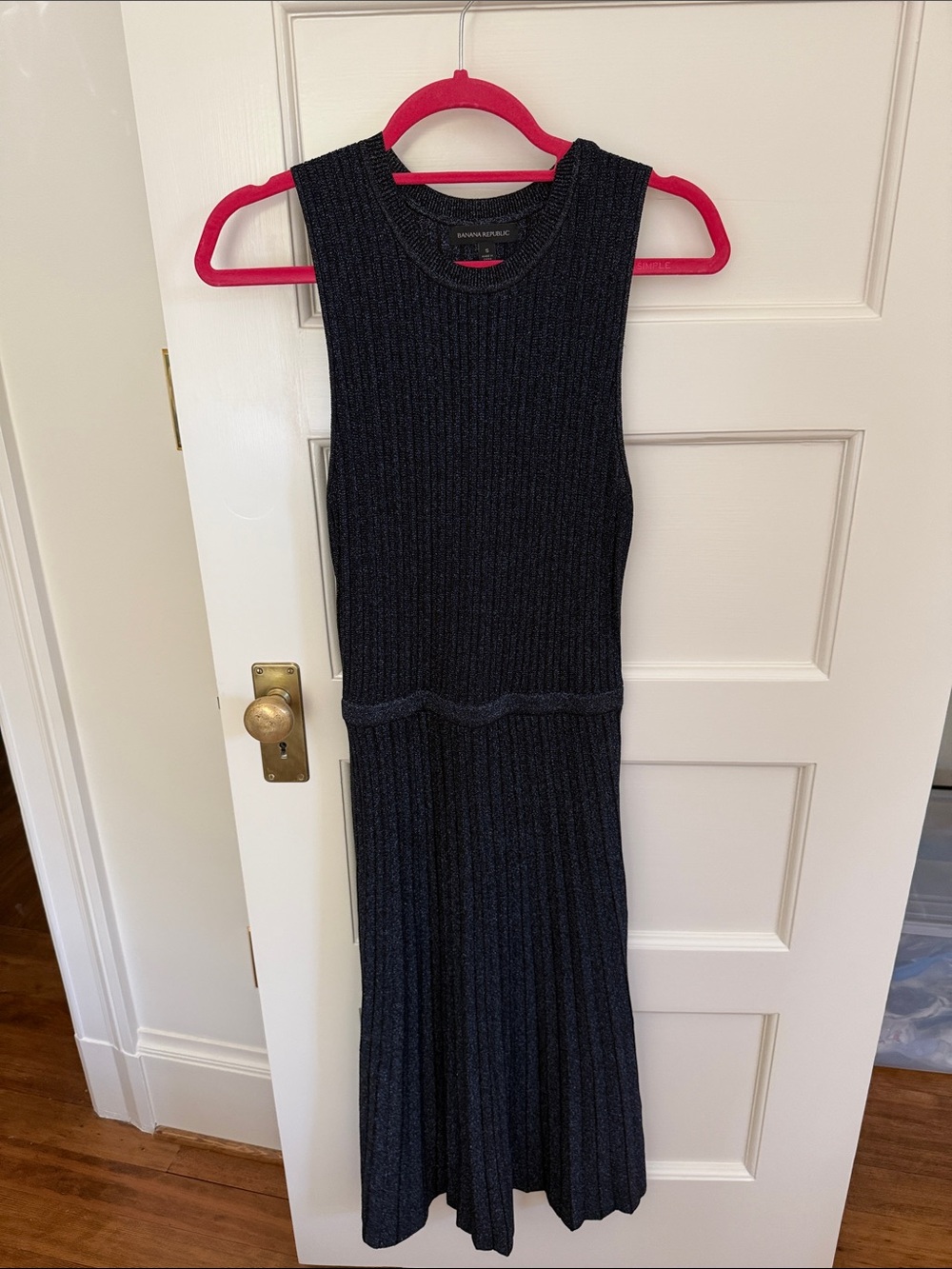 Banana republic Sleeveless Knit Maxi Dress - navy